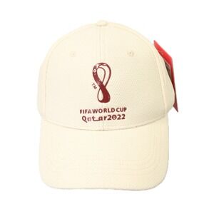 FIFA World Cup Qatar 2022 Official‎ Emblem Classic Cap Hat Football Soccer NWT